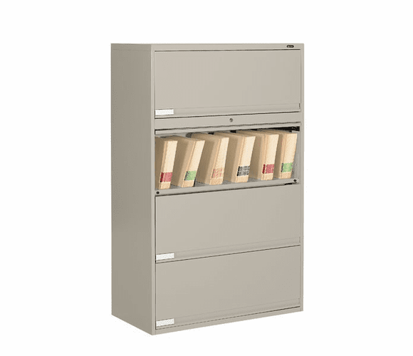 9136P-4ET 9100 Plus Series 4 Drawer End Tab Filing Cabinet 36" Wide By Global Industries