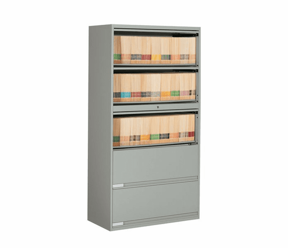 9136P-5ET 9100 Plus Series 5 Drawer End Tab Filing Cabinet 36" Wide By Global Industries
