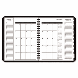 AAG70100V05 Triple View Weekly/Monthly Appointment Book, Black, 6 7/8" x 8 3/4", 2013 By AT-A-GLANCE
