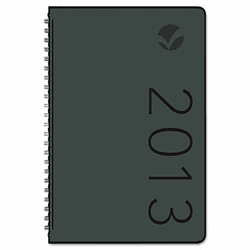 AAG70100X05 Contemporary Wirebound Weekly/Monthly Planner, 4-7/8 x 8, Black, 2013 By AT-A-GLANCE