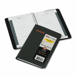 AAG7010105 Recycled Weekly Appointment Book, Black, 4 7/8" x 8", 2012-2013 By AT-A-GLANCE