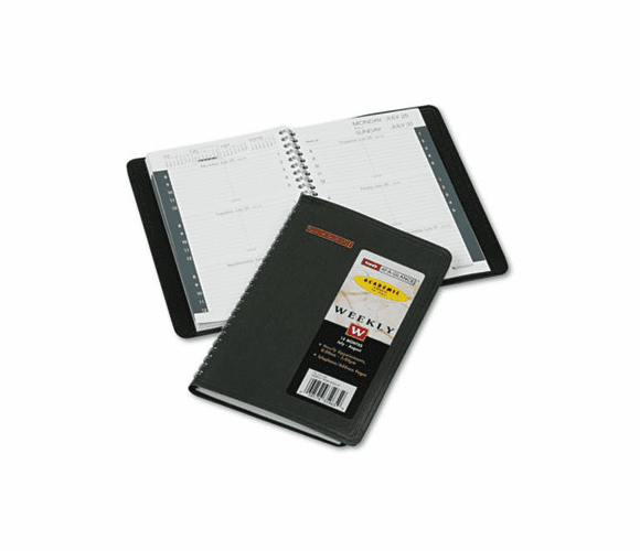 AAG7010105 Recycled Weekly Appointment Book, Black, 4 7/8" x 8", 2012-2013 By AT-A-GLANCE