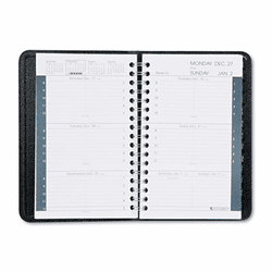 AAG7010205 Recycled Weekly Appointment Book, Black, 3 3/4" x 6 1/8", 2013 By AT-A-GLANCE