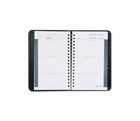 AAG7010205 Recycled Weekly Appointment Book, Black, 3 3/4" x 6 1/8", 2013 By AT-A-GLANCE