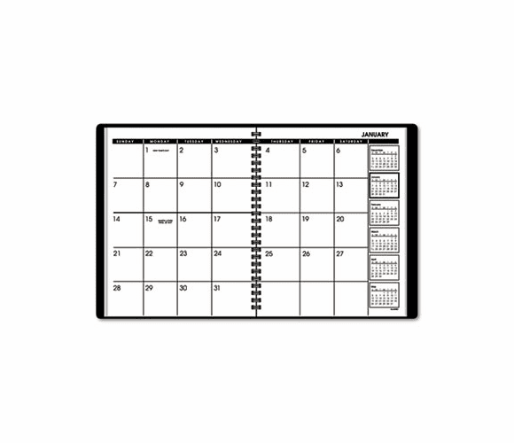 AAG7012005 Monthly Planner, Black, 6 7/8" x 8 3/4", 2013-2014 By AT-A-GLANCE