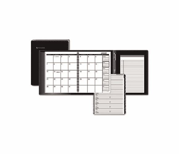 AAG70120P05 Plus Monthly Planner, Black, 6 7/8" x 8 3/4", 2013 By AT-A-GLANCE