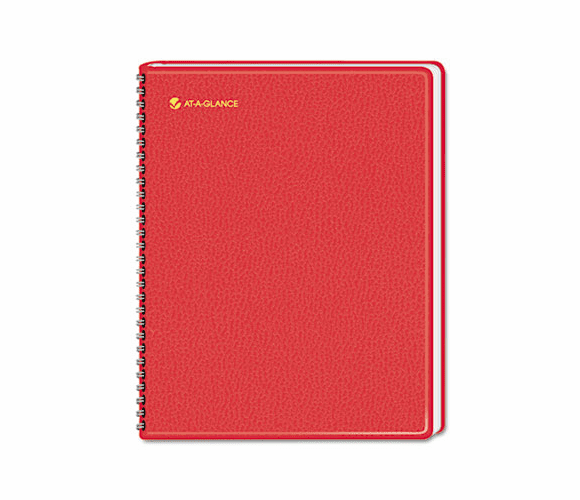 AAG7012413 Fashion Unruled Monthly Planner, 6-7/8 x 8-3/4, Red, 2013 By AT-A-GLANCE