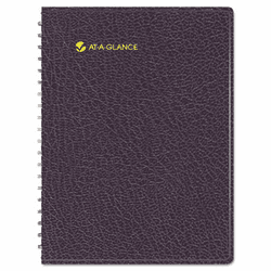 AAG7021274 Eight-Person Group Practice Daily Appointment Book, 8-1/2 x 11, Black, 2014 By AT-A-GLANCE