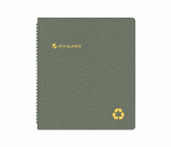 AAG70260G05 Recycled Monthly Planner, Black, 9" x 11", 2013-2014 By AT-A-GLANCE