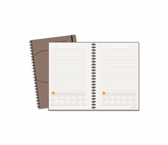 AAG70621030 Planning Notebook With Reference Calendar, Gray, 6" x 9" By AT-A-GLANCE