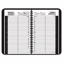 AAG7080005 Recycled Daily Appointment Book, Black, 4 7/8" x 8", 2013 By AT-A-GLANCE