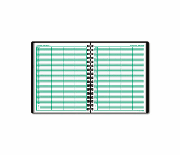 AAG7082205 Recycled Four-Person Group Daily Appointment Book, Black, 8" x 10 7/8", 2013 By AT-A-GLANCE