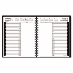 AAG7082405 Recycled 24-Hour Daily Appointment Book, Black, 6 7/8" x 8 3/4", 2013 By AT-A-GLANCE