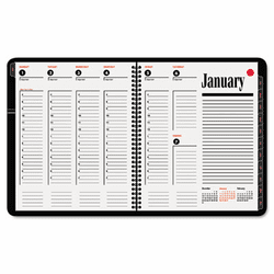 AAG7086405 Recycled 800 Range Weekly/Monthly Appointment Book, 8-1/2 x 11, Black, 2013 By AT-A-GLANCE