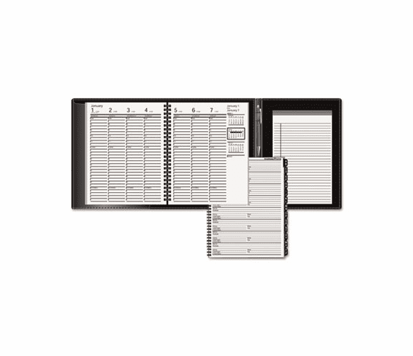 AAG70865P05 Weekly Appointment Book Plus, 6-7/8 x 8-3/4, Black, 2013-2014 By AT-A-GLANCE