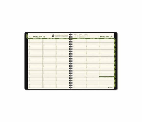 AAG70950G05 Recycled Weekly/Monthly Appointment Book, Black, 8 1/4" x 10 7/8", 2013 By AT-A-GLANCE