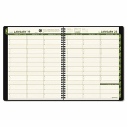 AAG70950G60 Recycled Weekly/Monthly Appointment Book, Green, 8 1/4" x 10 7/8", 2013 By AT-A-GLANCE