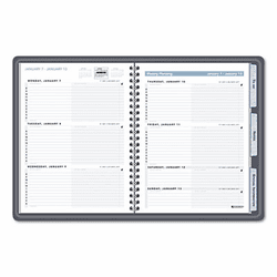 AAG70EP0505 The Action Planner Recycled Weekly Appointment Book, 6-7/8 x 8-3/4, Black, 2013 By AT-A-GLANCE