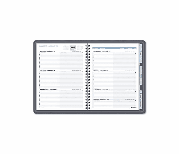 AAG70EP0505 The Action Planner Recycled Weekly Appointment Book, 6-7/8 x 8-3/4, Black, 2013 By AT-A-GLANCE
