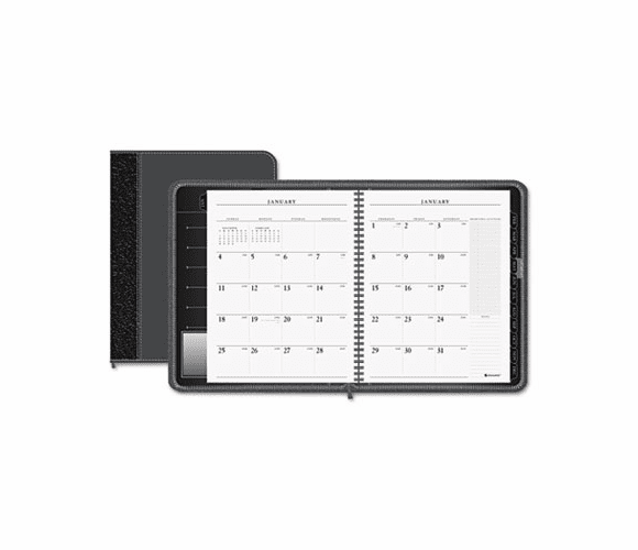AAG70N54705 Executive Recycled Monthly Planner, Black, 6 7/8" x 8 3/4", 2013 By AT-A-GLANCE