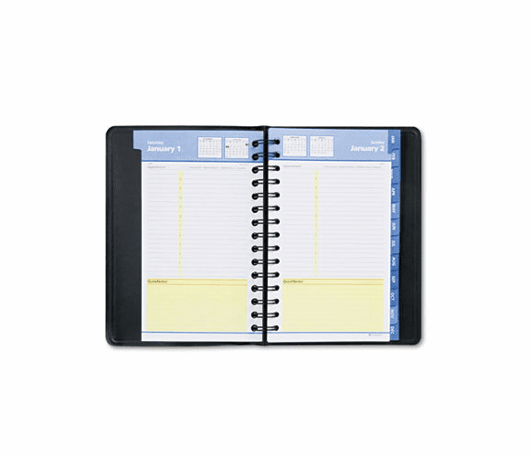 AAG760405 QuickNotes Recycled Daily/Monthly Appointment Book, Black, 4 7/8" x 8", 2013 By AT-A-GLANCE