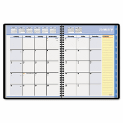 AAG760605 QuickNotes Recycled Monthly Planner, Jan.-Dec., Black, 8 1/4" x 10 7/8", 2013 By AT-A-GLANCE