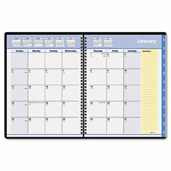 AAG760805 QuickNotes Recycled Monthly Planner, 6-7/8 x 8-3/4, Black, 2013 By AT-A-GLANCE