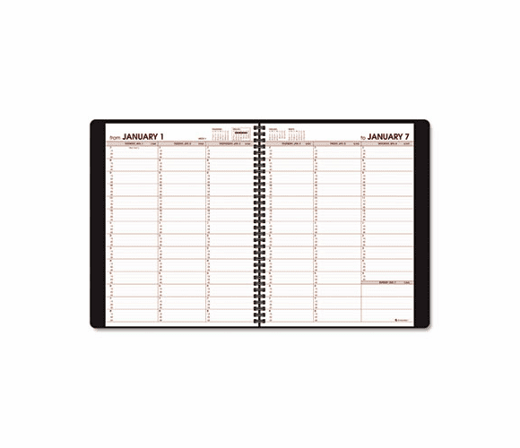 AAG78950290 Designer Weekly Appointment Book, 8-1/4 x 10-7/8, Black Check, 2012 By AT-A-GLANCE