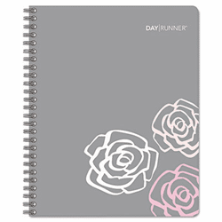 AAG79790513 Pink Petals Weekly/Monthly Planner, 8-1/4 x 10-7/8, Pink/Gray, 2013 By AT-A-GLANCE