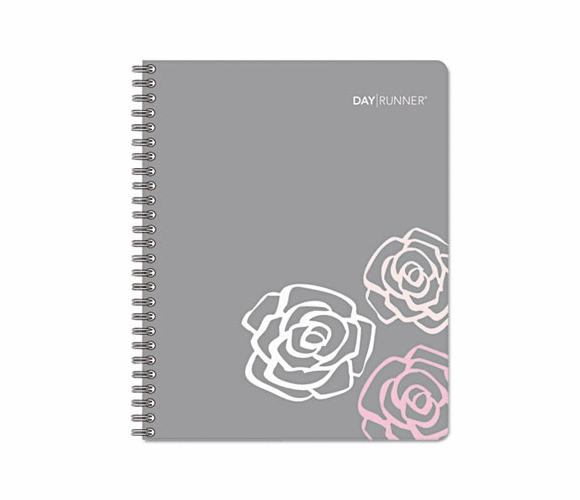 AAG79790513 Pink Petals Weekly/Monthly Planner, 8-1/4 x 10-7/8, Pink/Gray, 2013 By AT-A-GLANCE