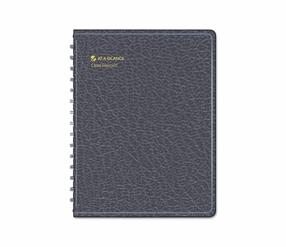 AAG8015005 Recycled Class Record Book, 10-7/8 x 8-1/4, Black By AT-A-GLANCE