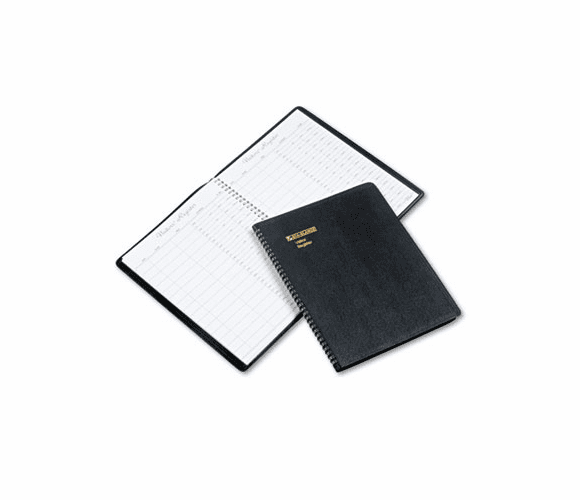 AAG8058005 Recycled Visitor Register Book, Black, 8 1/2 x 11 By AT-A-GLANCE
