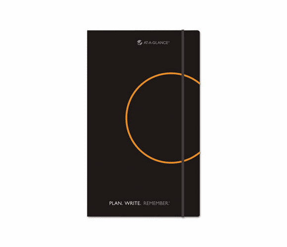 AAG80612405 Perfect Bound Planning Notebook, 6" x 9", Black By AT-A-GLANCE