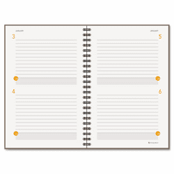 AAG80620330 Two-Days-Per-Page Planning Notebook, Gray, 8 1/2" x 11", 2013 By AT-A-GLANCE