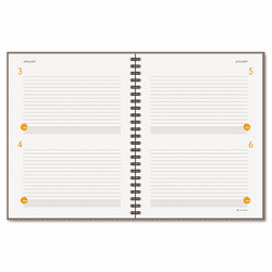 AAG80620430 Two-Days-Per-Page Planning Notebook, Gray, 8 1/2" x 11", 2013 By AT-A-GLANCE