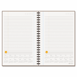 AAG80621034 Planning Notebook With Reference Calendar, Orange, 6" x 9" By AT-A-GLANCE