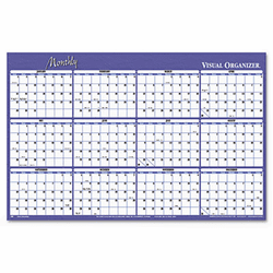 AAGA152 Horizontal Erasable Wall Planner, 48" x 32", 2013 By AT-A-GLANCE