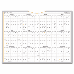 AAGAW506028 WallMates Self-Adhesive Dry-Erase Yearly Planning Surface, White, 24 x 18, 2013 By AT-A-GLANCE