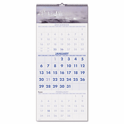 AAGDMW50328 Recycled Scenic 3-Month Wall Calendar, 12 1/4 x 27, 2012-2014 By AT-A-GLANCE