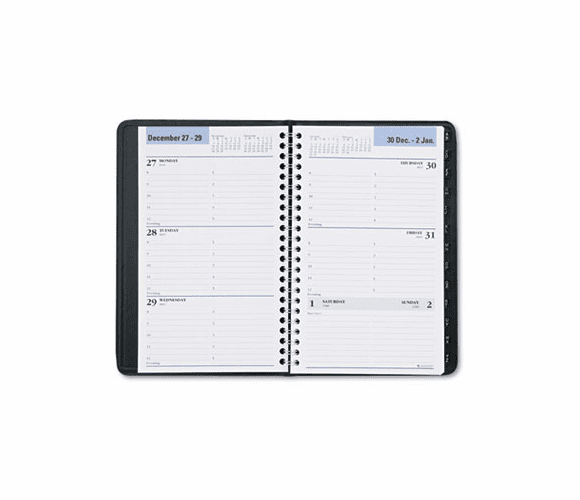 AAGG21000 Recycled Weekly Appointment Book, Black, 4 7/8" x 8", 2013 By AT-A-GLANCE