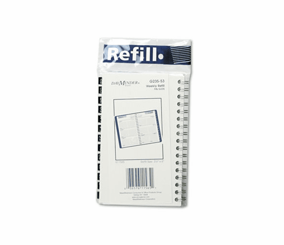 AAGG23553 Recycled Weekly Appointment Book Refill, 3-3/4 x 6, 2013 By AT-A-GLANCE