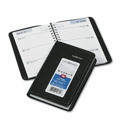 AAGG25000 Recycled Weekly Appointment Book, Black, 3 3/4" x 6", 2013 By AT-A-GLANCE
