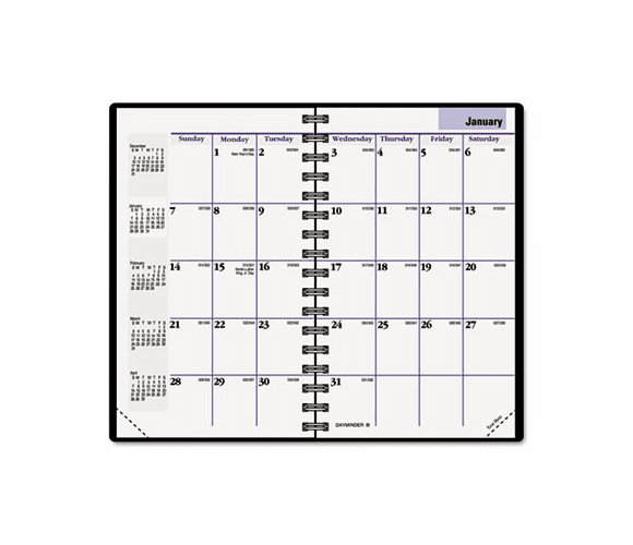 AAGG45000 Recycled Monthly Planner,Black, 3 3/4" x 6", 2013 By AT-A-GLANCE