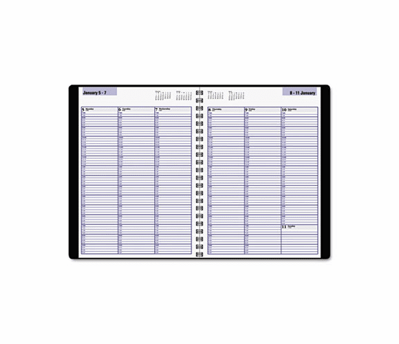 AAGG52000 Recycled Weekly Appointment Book, Black, 8" x 11", 2013 By AT-A-GLANCE