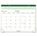 AAGGG250000 Recycled Two-Color Desk Pad Calendar, Green and Brown, 22" x 17", 2013 By AT-A-GLANCE