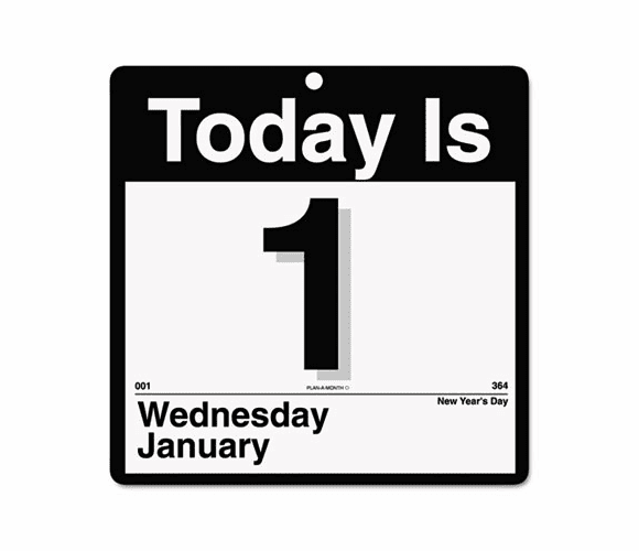 AAGK100 Recycled "Today Is" Wall Calendar, Jan.-Dec., Desk, 6 5/8" x 9 1/8", 2013 By AT-A-GLANCE