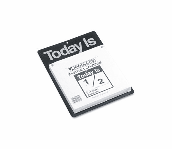 AAGK400 Recycled "Today Is" Wall Calendar, 9 3/8" x 12", 2013 By AT-A-GLANCE
