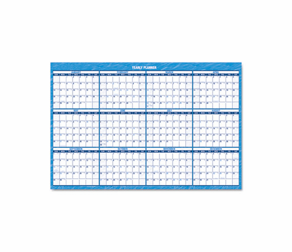 AAGPM20028 Recycled Horizontal Erasable Wall Planner, 36" x 24", 2013 By AT-A-GLANCE