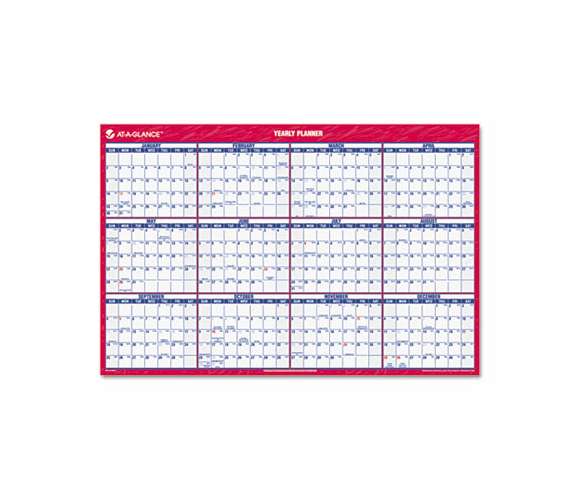 AAGPM21228 Recycled Paper Vertical/Horizontal Wall Calendar, 24" x 36", 2013 By AT-A-GLANCE