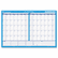 AAGPM33328 Recycled 30/60-Day Undated horizontal Erasable Wall Planner, 48 x 32, Blue/White By AT-A-GLANCE